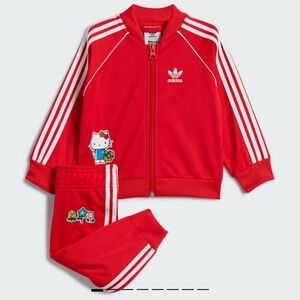Toddler baby girl hello kitty adidas tracksuit